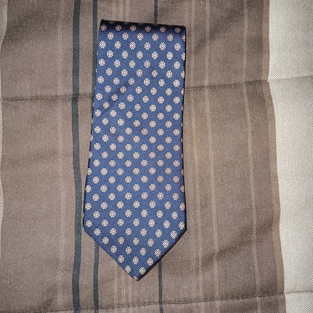 Men's Pierre‎ Cardin Navy With Geometric Pattern Tie